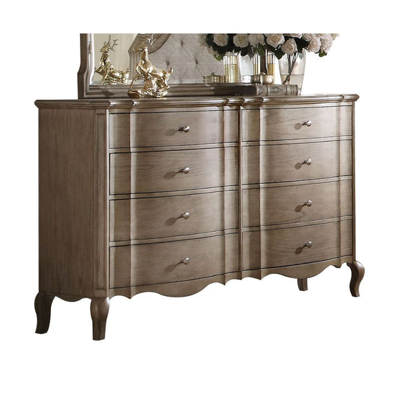 8 Drw Assembled Drawer: GLIDE Side Metal (Full Ext., 45mm), DOVETAIL French Front & English Back, Felt-Lined Top Drawer, Manual Close Wooden Cabriole Leg<br/><br/><b>Product Features</b><ul><li>8 Drw</li><li>Casegood Drawer: GLIDE Side Metal (Full Ext.), 