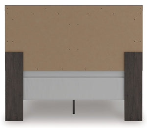 Prendonea - Charcoal - Queen Panel Bed