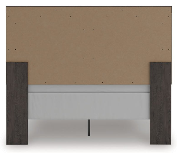Prendonea - Charcoal - Queen Panel Bed