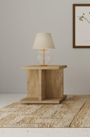  this accent table offers durability and lasting charm. The open cube-like design ensures practic