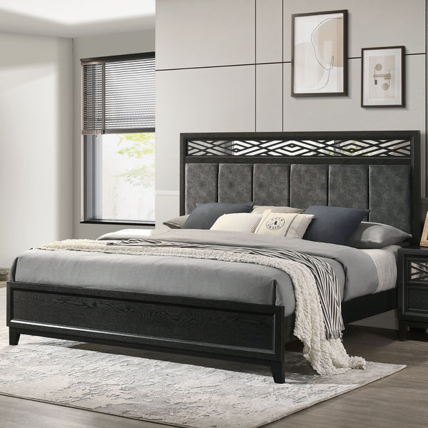 Obsidian - 6/0 California King Bed - Black