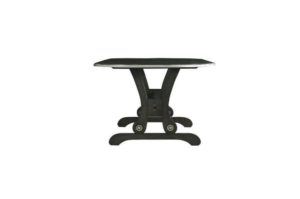  this House Beatrice dining set evokes an iconic refinement. Wooden dining table matches with chairs upholstered with a beautiful faux leather