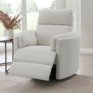 Sagen - Glider Recliner With Swivel - Beige