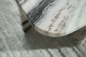 Baretton - Black / White / Taupe - 18" Accent Cocktail Table