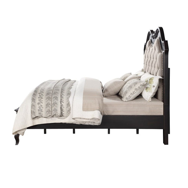 Chelmsford - California King Bed - Beige & Antique Black