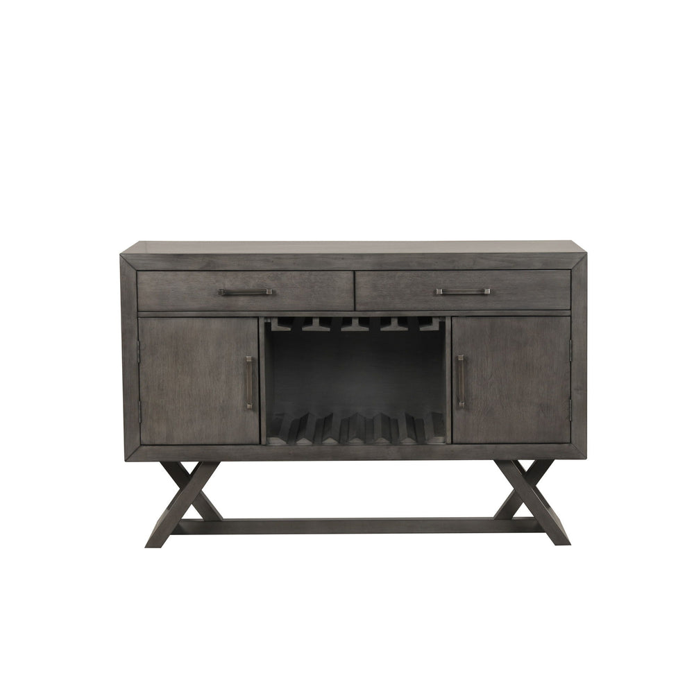 The High Line Dining Room Server Buffet in Coffee Brown is the perfect addition to your dining space, offering both durability and style. This server buffet cabinet is expertly crafted from solid Acacia and Rubberwood, complemented by high-quality manufac