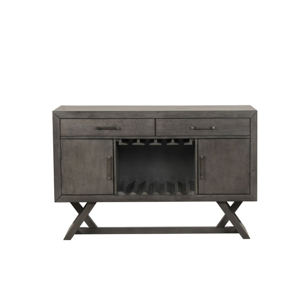  offering both durability and style. This server buffet cabinet is expertly crafted from solid Acacia and Rubberwood