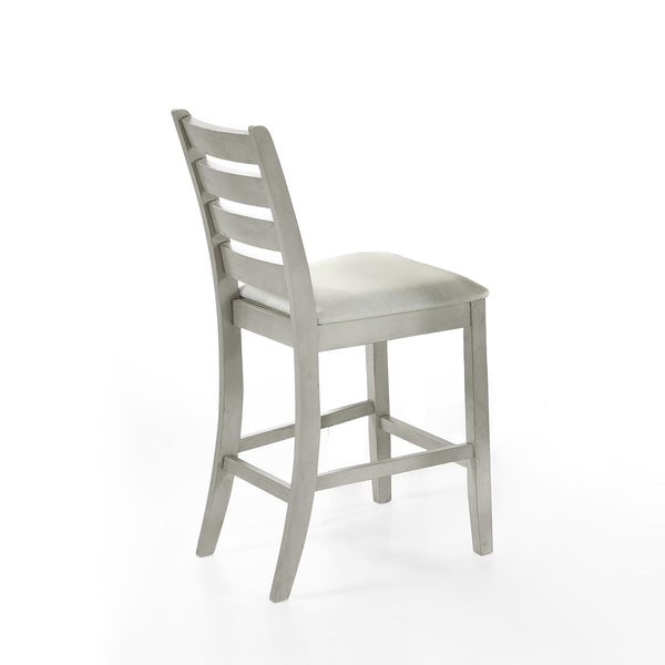 Pascal - Ladderback Counter Chair (Set of 2) - Driftwood