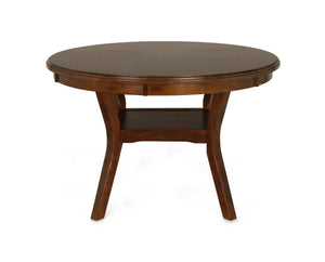 Gia - 5 Piece Round Dining Set - Brown
