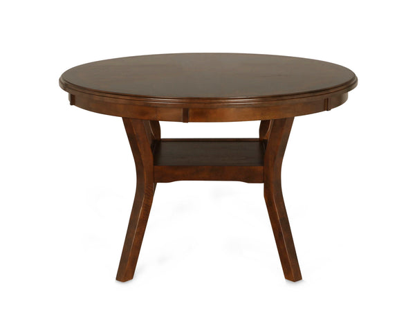 Gia - 5 Piece Round Dining Set - Brown