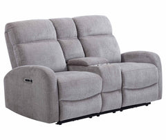 The Tuscany loveseat features a power recline, high-density foam cushions for extra comfort, and a center console. It is ready to mount any FreeMotionÂ® bracket and battery easily. The Tuscany collection is characterized by clean, contemporary styling, ma