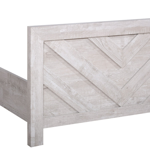 Biscayne - 3/3 Twin Size Complete Bed - Gray