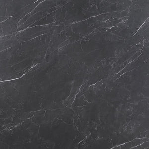 Camden - Round Faux Marble Top Dining Table - Black