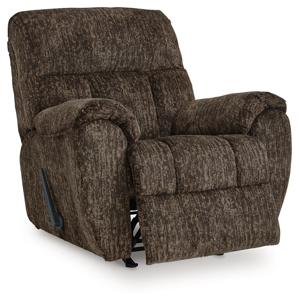 Every day is a great day with this rocker recliner around. Take a load off and forget your worries as you ease back into plush, luxurious cushions and pillow top armrests. Need more comfort and support for your body? Cue the tall back. And while it might 
