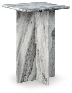 Style to aspire to. This accent table appeals to your eye for artisanal design at an affordable price. The all-marble construction makes it a sculptural addition to your curated space. Whether this table is standing alone or with decor on its smooth top, 