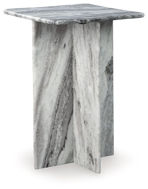 Style to aspire to. This accent table appeals to your eye for artisanal design at an affordable price. The all-marble construction makes it a sculptural addition to your curated space. Whether this table is standing alone or with decor on its smooth top, 