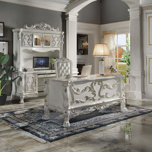 Dresden - Executive Writing Desk - Bone White Finish