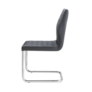  Armless Dining Chair (High Back) Stationary Seat: Standard Dining Height Padded SEAT & BACK: PU w/Quilting Pattern Rectangular Backrest: Quilting Seat Construction: PU