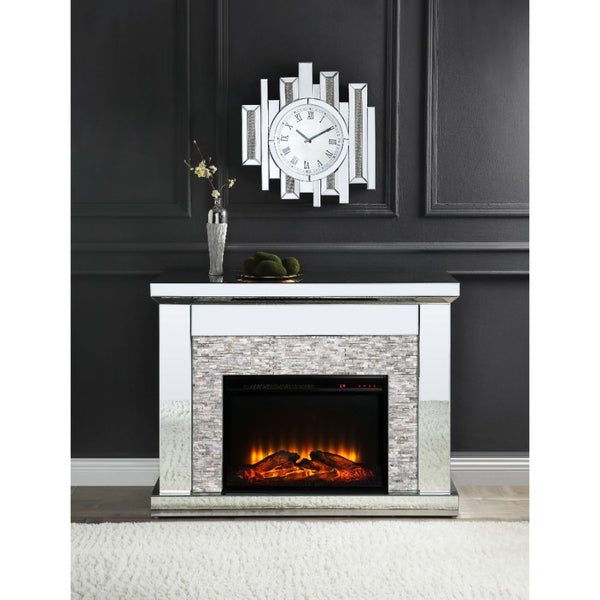  with Faux Stones Inlay (B) â€¢ Orientation: Free Standing â€¢ NO Storage â€¢ Fireplace with Touch Control Panel & Remote Controller â€¢ Functions: Adjustable Temperature