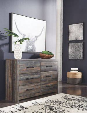  rustic and industrial styles can make one happy marriage. Case in point: this dresser and mirror set. A refined take on barn board beauty