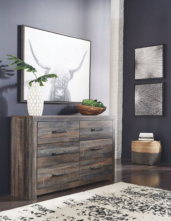  rustic and industrial styles can make one happy marriage. Case in point: this dresser and mirror set. A refined take on barn board beauty