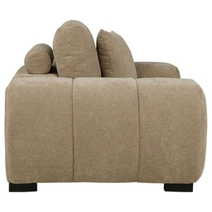 Octavia - Upholstered Track Arm Accent Chair - Camel