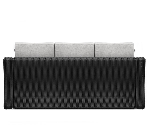 Beachcroft - Black / Light Gray - Sofa With Cushion