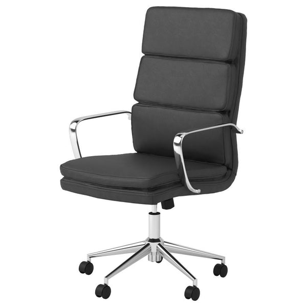 Ximena - Upholstered Adjustable High Back Office Chair - Black