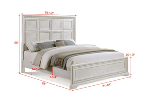 Alexandria - King 5 Piece Bedroom Set - White
