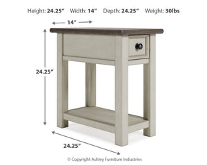 Bolanburg - White / Brown / Beige - Chair Side End Table
