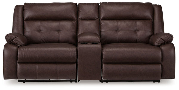 Elevate the everyday with this power reclining sectional. With easy one-touch reclining and spacious seating, the piece offers relaxation and unparalleled coziness. Its faux leather upholstery is comfortably practical and beautifully enhanced with stylish