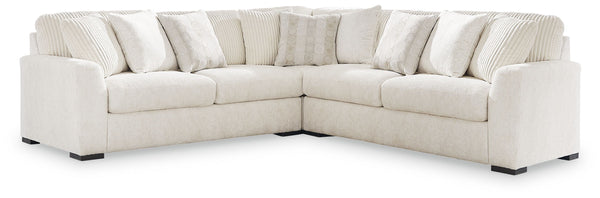 Reflect your uniquely versatile style personality with this sectional. Its plush upholstery is complemented with retro-cool cord on the back cushions, creating an ultra-soft seating experience with tons of eye-catching texture. Ready to refresh your aesth