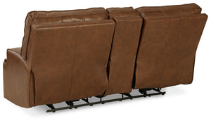 Francesca - Auburn - PWR REC Loveseat/Con/Adj HDRST