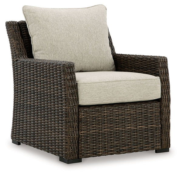 Relax. Refresh. Refine your outdoor oasis. This lounge chair masters high style with beautiful simplicity. High-performance fabric, warmly neutral hues and all-weather durability invite everyday use. From getting sun-kissed in the summer to chilling with 