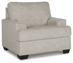 Laid-back luxury meets neutral practicality in this chair. Taking its cues from contemporary design, the clean-lined piece is outfitted with angular arms for a layer of geometric expression. A softly upholstered, sizable cushion keeps you comfortable when