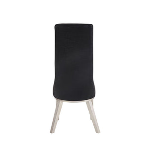 Gianna - Dining Chair (Set of 2) - Black PU & Stainless Steel