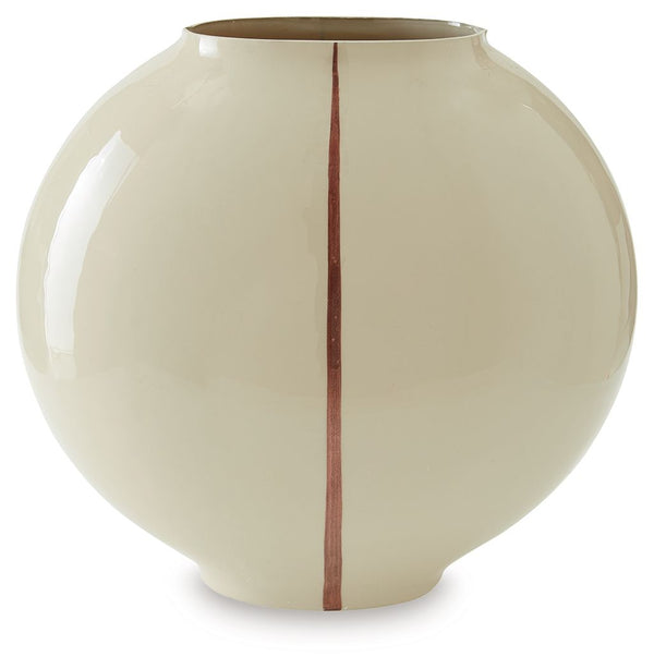  bringing a modern flair to the otherwise timeless form. The vase serves as a sculptural accent on its own