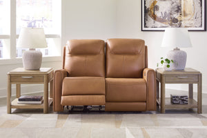  the expertly matched leather and faux leather upholstery features jumbo stitching for even more appeal