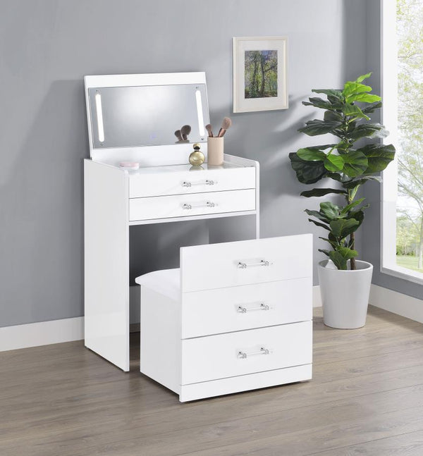 Danbury 3-Drawer Makeup Vanity Set