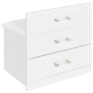 Danbury 3-Drawer Makeup Vanity Set