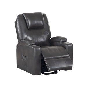 Evander - Power Lift Recliner - Gunmetal