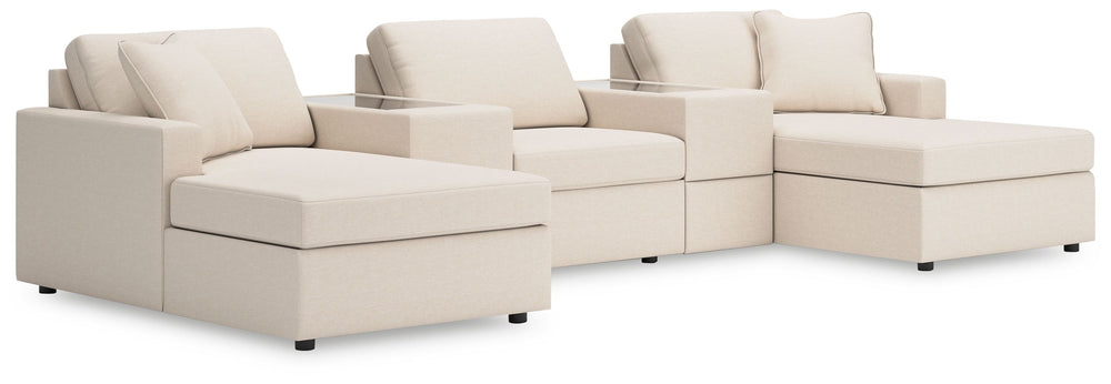 Looking cool and contemporary is great. But when it comes down to it, youâ€™re all about low-maintenance lounging. With the performance fabric on this pit sectional, cleaning spills is a breeze. Its customizable modular design caters to your ever-changing