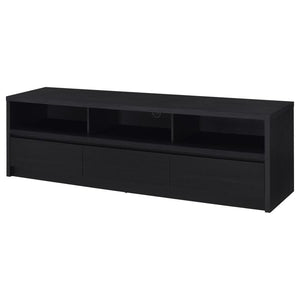 Rutland - 78## 3-Drawer TV Stand Media Console - Black