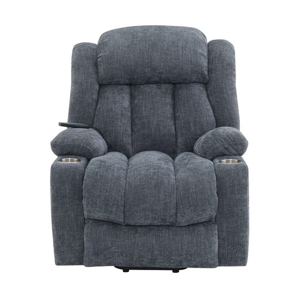 Omarion - Power Recliner With Lift & Heating & Massage - Blue