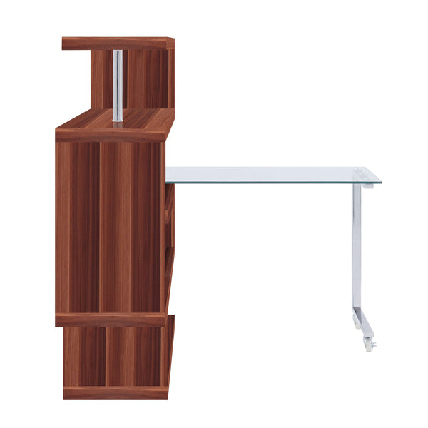  Walnut & Chrome Finish