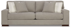 Classic comfort gets a mod twist with this sofa. Its minimalistic approach and structured silhouette bring a clean-lined design element to your living room. Sink into the positively plush cushions while relaxing solo, or curl up with a glass of wine while