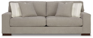 Classic comfort gets a mod twist with this sofa. Its minimalistic approach and structured silhouette bring a clean-lined design element to your living room. Sink into the positively plush cushions while relaxing solo, or curl up with a glass of wine while