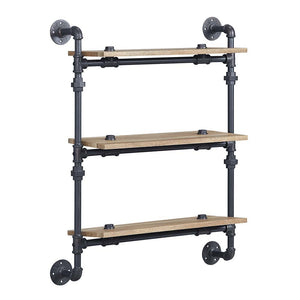 Brantley - Wall Shelf - Oak & Sandy Black Finish - 35"