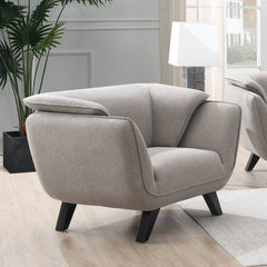 Seat Construction: Pocket CoilWooden Inner Frame Tight Seat & Back Cushion Wooden Legs