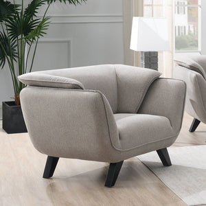 Seat Construction: Pocket CoilWooden Inner Frame Tight Seat & Back Cushion Wooden Legs